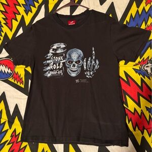 VINTAGE STONE COLD STEVE AUSTIN WWE - 100% WHOOP ASS T-SHIRT REPRINT